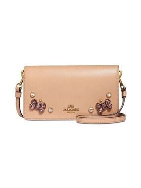 Coach Hayden Foldover Crossbody With Crystal Applique Beechwood